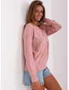 Rožinis moteriškas megztinis-AT-SW-2231A.99P