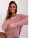 Rožinis moteriškas megztinis-AT-SW-2231A.99P