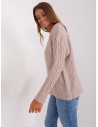 Praktiškas patogus moteriškas megztinis-AT-SW-2335.27