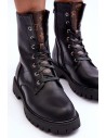 Stilingi juodi suvarstomi auliniai batai-H21-69 BLACK