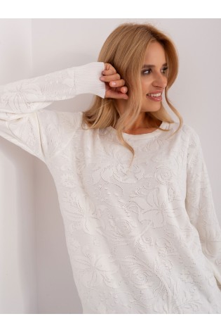 Baltas moteriškas megztinis-AT-SW-2231A.00P