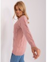 Moteriškas megztinis su sagomis-AT-SW-2241.36P