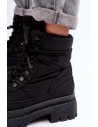 Šilti moteriški aulinukai batai su platforma Big Star MM274340 Black-MM274338 CZARNY