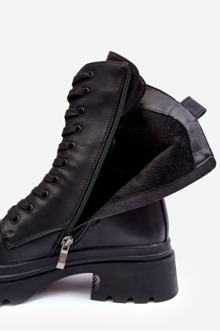 Aukštos kokybės juodi moteriški batai gražiu aulu-MR870-25 BLACK
