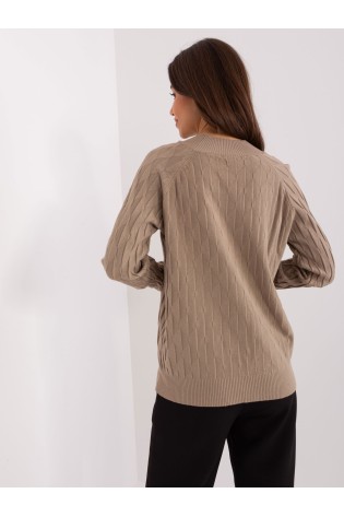 Klasikinis moteriškas praktiškas megztinis-AT-SW-2326.37X