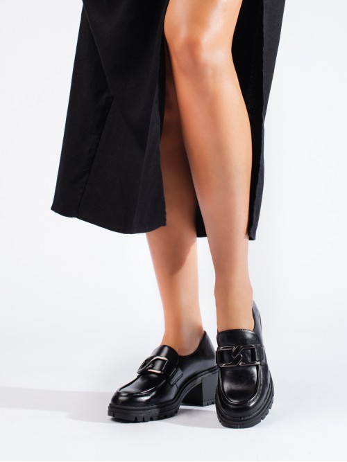 Elegantiški juodi aukštakulniai batai Shelovet-10921B.PU
