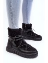Moteriški žieminiai batai-87952 BK CZARNY