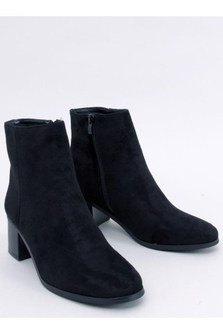 Klasikiniai zomšiniai auliniai batai su kulnu ANNIE BLACK-KB 36048