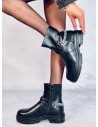 Odiniai auliniai batai su grandinėle CINDY BLACK-KB 8387