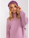 Violetinė moteriška kepurė - beretė-AT-CZ-231305.82P