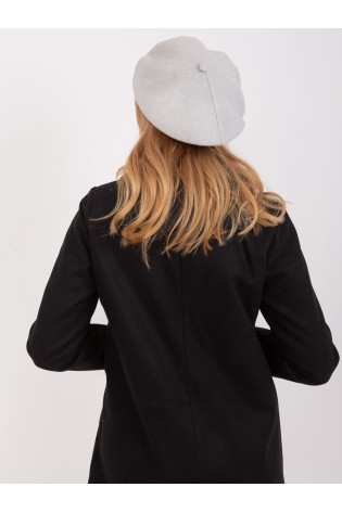 Šviesiai pilka moteriška kepurė su kašmyru-AT-CZ-231305.91P