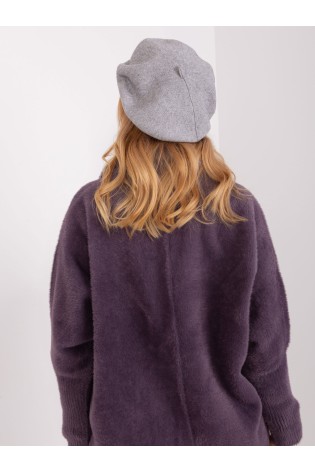 Pilka moteriška kepurė su kašmyru-AT-CZ-231305.91P