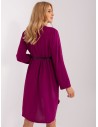 Violetinė suknelė su dirželiu-DHJ-SK-5766.18X