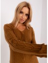 Rudas moteriškas megztinis-AT-SW-2329.98P