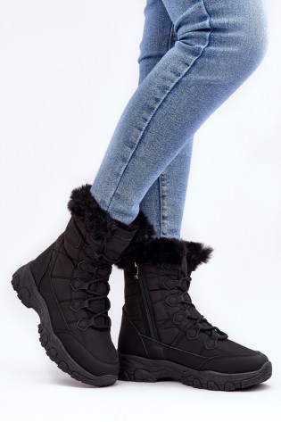 Šilti patogūs žieminiai batai-23SN26-6568 BLACK