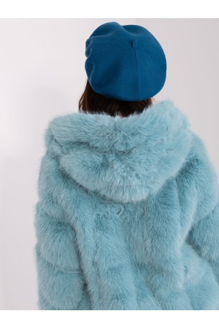 Mėlyna moteriška kepurė su kašmyru-AT-CZ-231305.91P