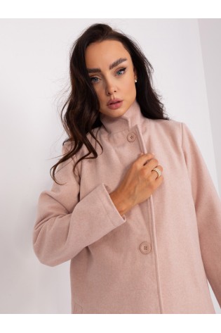 Rožinis moteriškas elegantiškas paltas-D62720N43371AEN