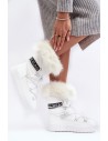 Balti moteriški sniego batai-NB605 WHITE