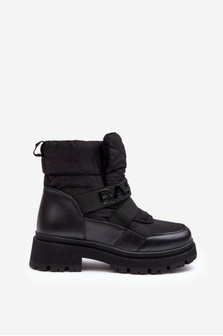 Šilti moteriški juodi žieminiai batai-VL225P BLACK