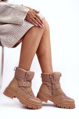 Šilti moteriški rudi žieminiai batai-VL225P KHAKI