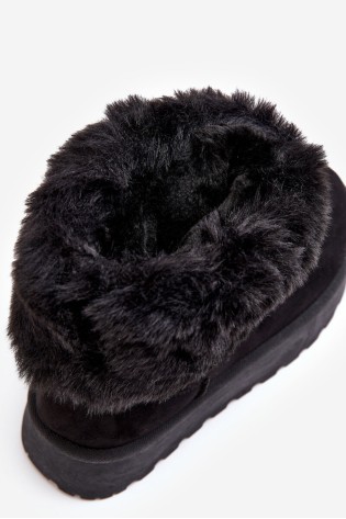 Juodi žieminiai batai storu padu-VL215P BLACK