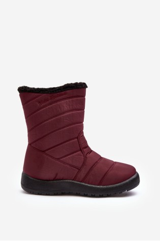 Šilti patogūs moteriški žieminiai batai-20SN26-3044 BURGUNDY