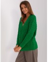 Žalias susagstomas megztinis-BA-SW-8036-1.80P