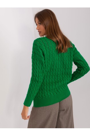 Žalias susagstomas megztinis-BA-SW-8036-1.80P