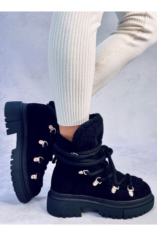 Šilti žieminiai sniego batai moterims SHEA BLACK-KB JJ53P