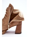 Suvarstomi natūralios odos zomšiniai batai-60441 W.CAPPUCINO