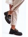 Stilingi moteriški batai su puošmena Black Peuria-2644-1 BLACK
