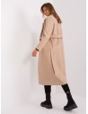 Smėlio spalvos klasikinis elegantiškas paltas-TW-PL-BI-5312-1.31