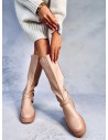 Stilingi moteriški ilgaauliai batai KHIA NUDE-KB 36163
