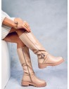 Stilingi moteriški ilgaauliai batai KHIA NUDE-KB 36163