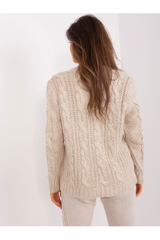 Smėlio spalvos megztinis su sagomis-BA-SW-8016.74P