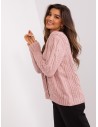 Rožinis megztinis su sagomis-BA-SW-8016.48P