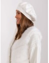 Balta moteriška kepurė su kašmyru-AT-CZ-2318.27