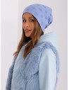 Šilta mėlyna moteriška kepurė-AT-CZ-2325.86