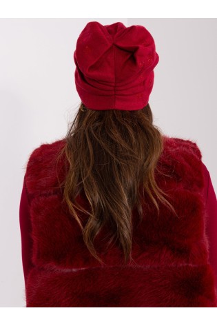 Bordo žieminė moteriška kepurė-AT-CZ-2325.96