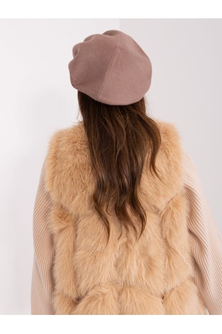 Klasikinė ruda moteriška beretė-AT-CZ-231605.21P