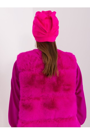 Ryški rožinė moteriška žieminė kepurė-AT-CZ-2325.96