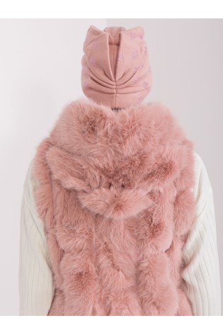 Rožinė žieminė kepurė moterims-AT-CZ-2325.85