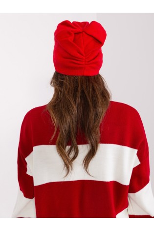 Raudona žieminė kepurė moterims-AT-CZ-2329.76