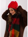 Raudona moteriška žieminė kepurė-AT-CZ-23250.36P