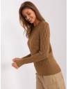 Rudas moteriškas megztinis-AT-SW-2324-2.68