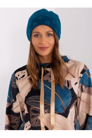 Šilta moteriška žieminė kepurė su blizgučiais-AT-CZ-2325.86