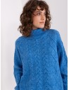 Mėlynas megztinis su pynėmis-AT-SW-2355-2.19P