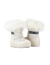 Šilti kreminiai žieminiai sniego batai su kailiuku-NB605BE