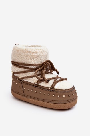 Komfortiški šilti sniego batai-NB617 KHAKI