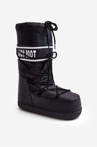 Komfortiški šilti juodi sniego batai-NB618 BLACK